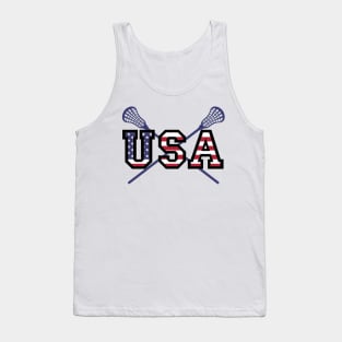 Lacrosse USA American Flag Tank Top